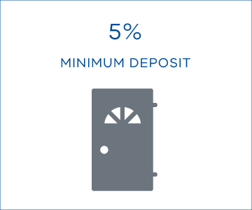 5% minimum deposit